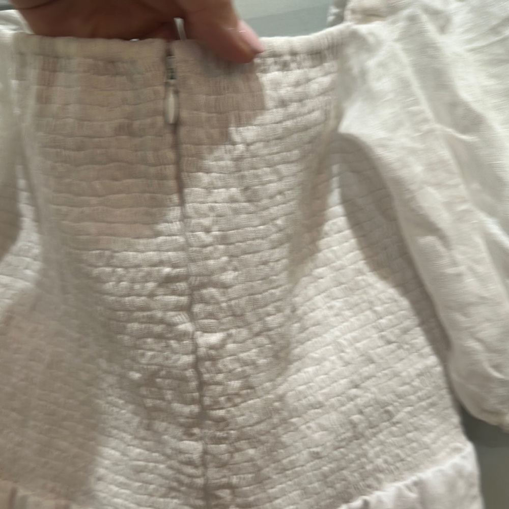 Faithfull the Brand White Puff Sleeve Sundress - Picture 9 of 11
